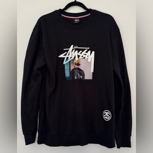 Stussy Black Graphic Sweatshirt